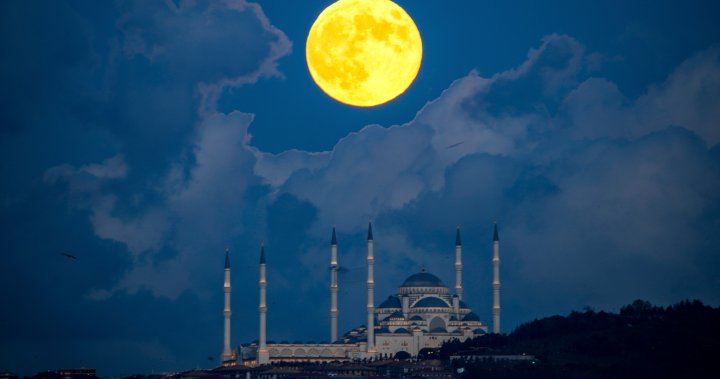 How the Hunter’s supermoon looked in photos from around the world – National